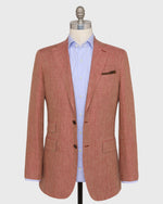 Load image into Gallery viewer, Kincaid No. 3 Jacket in Persimmon/Wheat Herringbone Linen
