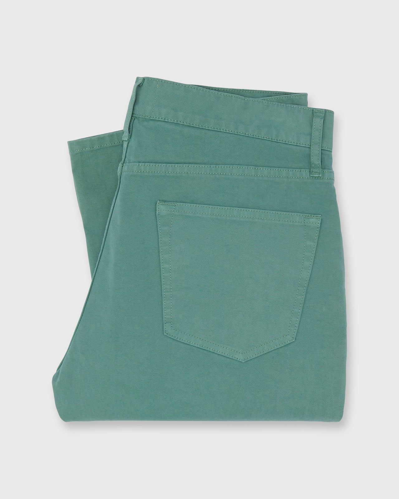 Slim Straight 5-Pocket Pant in Lovat Twill
