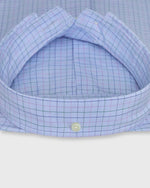 Load image into Gallery viewer, Button-Down Sport Shirt in Sky/Lavender/Green Tattersall Cotolino
