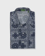 Load image into Gallery viewer, Ripley Shirt in Navy Paisley Seersucker
