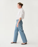 Load image into Gallery viewer, Frankie Pant in Indigo/Multi Stripe Denim
