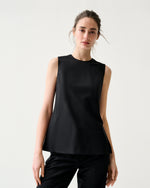 Load image into Gallery viewer, Jo Tunic in Black Bi-Stretch Tropical Wool
