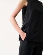 Load image into Gallery viewer, Jo Tunic in Black Bi-Stretch Tropical Wool
