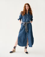 Load image into Gallery viewer, Priya Dress in 5-Year Indigo Lightweight Denim
