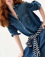 Load image into Gallery viewer, Priya Dress in 5-Year Indigo Lightweight Denim
