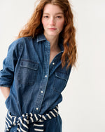 Load image into Gallery viewer, Priya Dress in 5-Year Indigo Lightweight Denim
