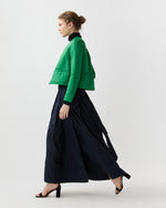 Load image into Gallery viewer, Megan Cashpad Cardigan Jacket in Green Nylon

