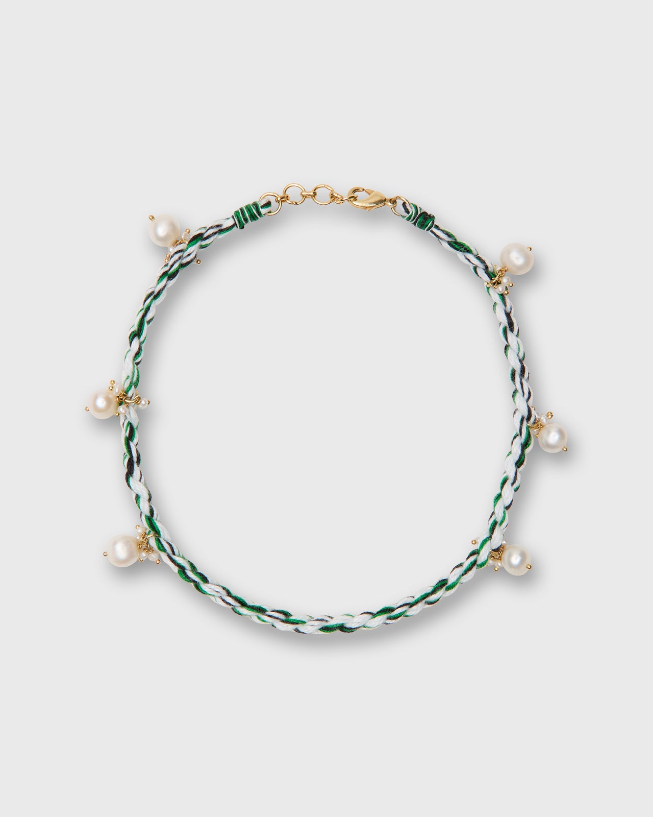 Pearl Jam Bracelet in Green/White