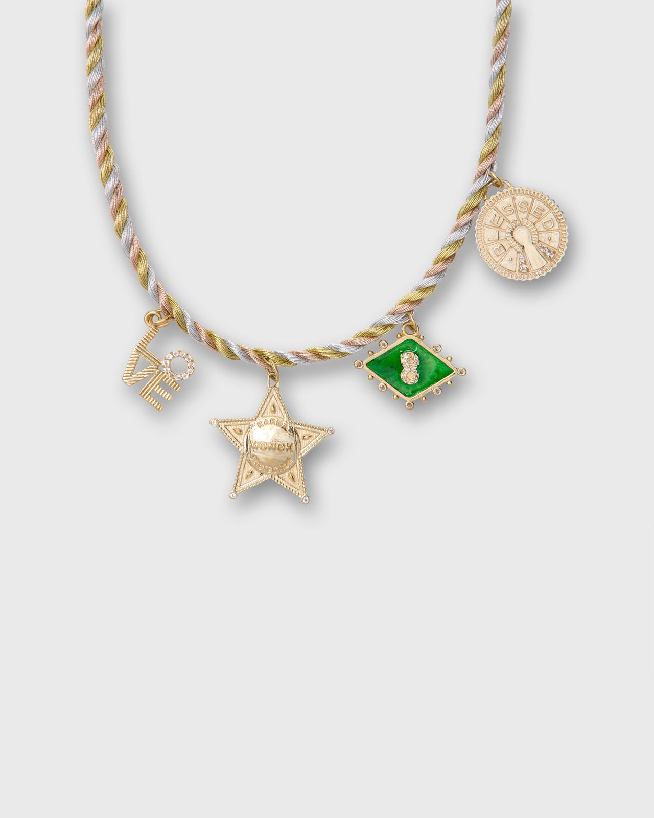 Medal Necklace in Gold