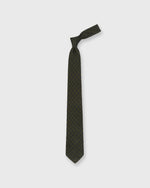 Load image into Gallery viewer, Hand-Rolled Wool Print Tie in Fern/Navy/Rust Flower
