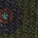Hand-Rolled Wool Print Tie in Fern/Navy/Rust Flower