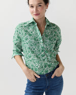 Load image into Gallery viewer, Tomboy Popover Shirt in Green Sambourne Liberty Fabric
