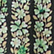 Classic Shirtwaist Dress in Green Floral Stripe Printed Poplin