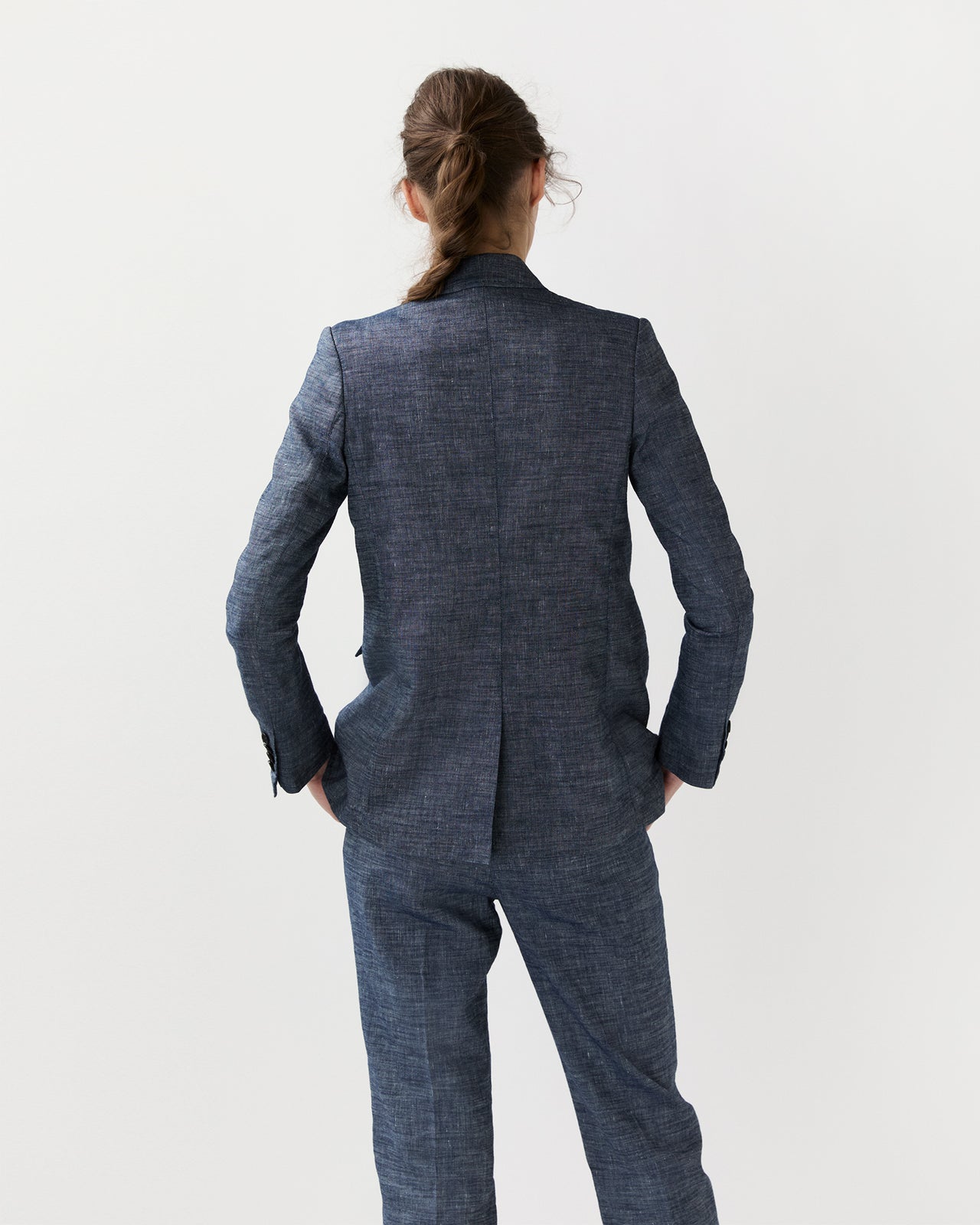 Concetta Jacket in Indigo Cotolino Chambray