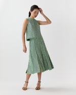 Load image into Gallery viewer, Kyle Skirt in Grass/Multi Speckled Tweed

