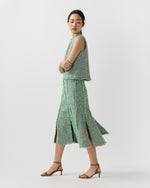 Load image into Gallery viewer, Kyle Skirt in Grass/Multi Speckled Tweed
