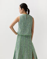 Load image into Gallery viewer, Mimi Top in Grass/Multi Speckled Tweed
