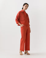 Load image into Gallery viewer, Alixe Jacket in Orange Stretch Canvas
