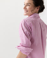 Load image into Gallery viewer, Boyfriend Shirt in Pink/White Stripe Chambray
