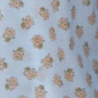 Sienna Top in French Blue/Tangerine Mixed Floral Printed Poplin