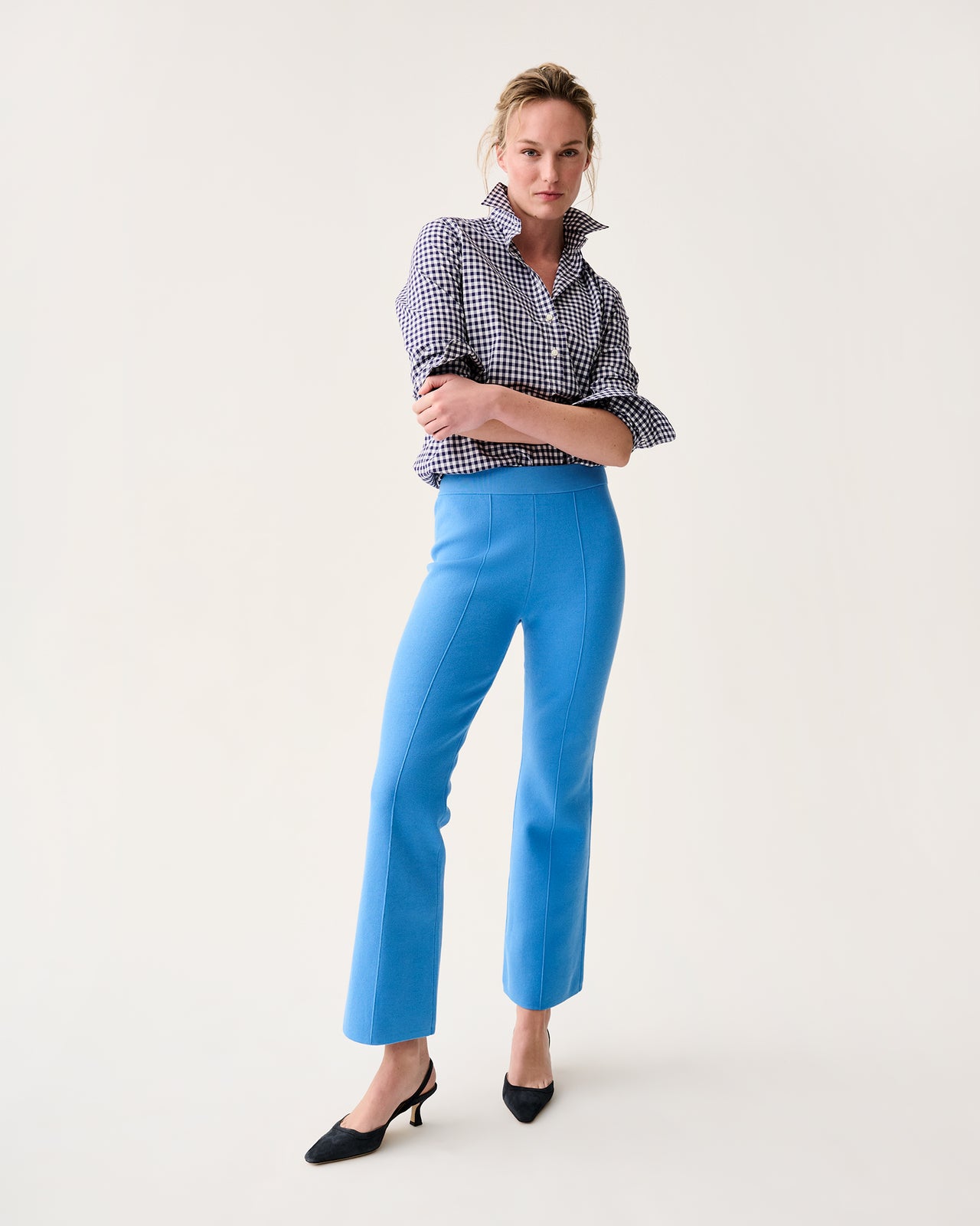 Lara Pant in French Blue Supima Cotton