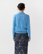 Load image into Gallery viewer, Connor Sweater in Cameo Blue Cotton/Silk
