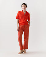 Load image into Gallery viewer, Alison Sweater in Bright Orange Cotton/Silk
