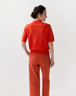 Load image into Gallery viewer, Alison Sweater in Bright Orange Cotton/Silk
