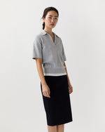 Load image into Gallery viewer, Alison Sweater in Pale Heather Grey Cotton/Silk
