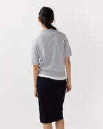 Load image into Gallery viewer, Alison Sweater in Pale Heather Grey Cotton/Silk
