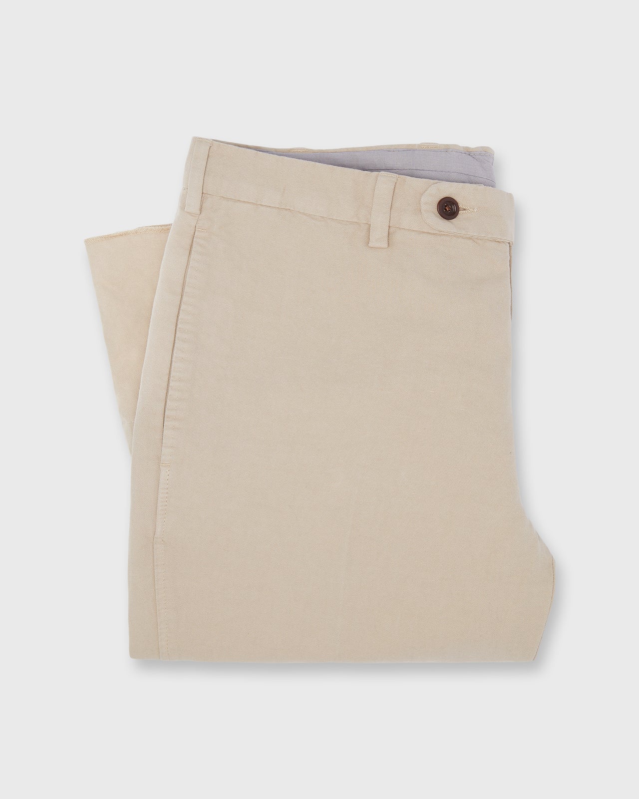 Garment-Dyed Sport Trouser in Sand Cotolino Twill