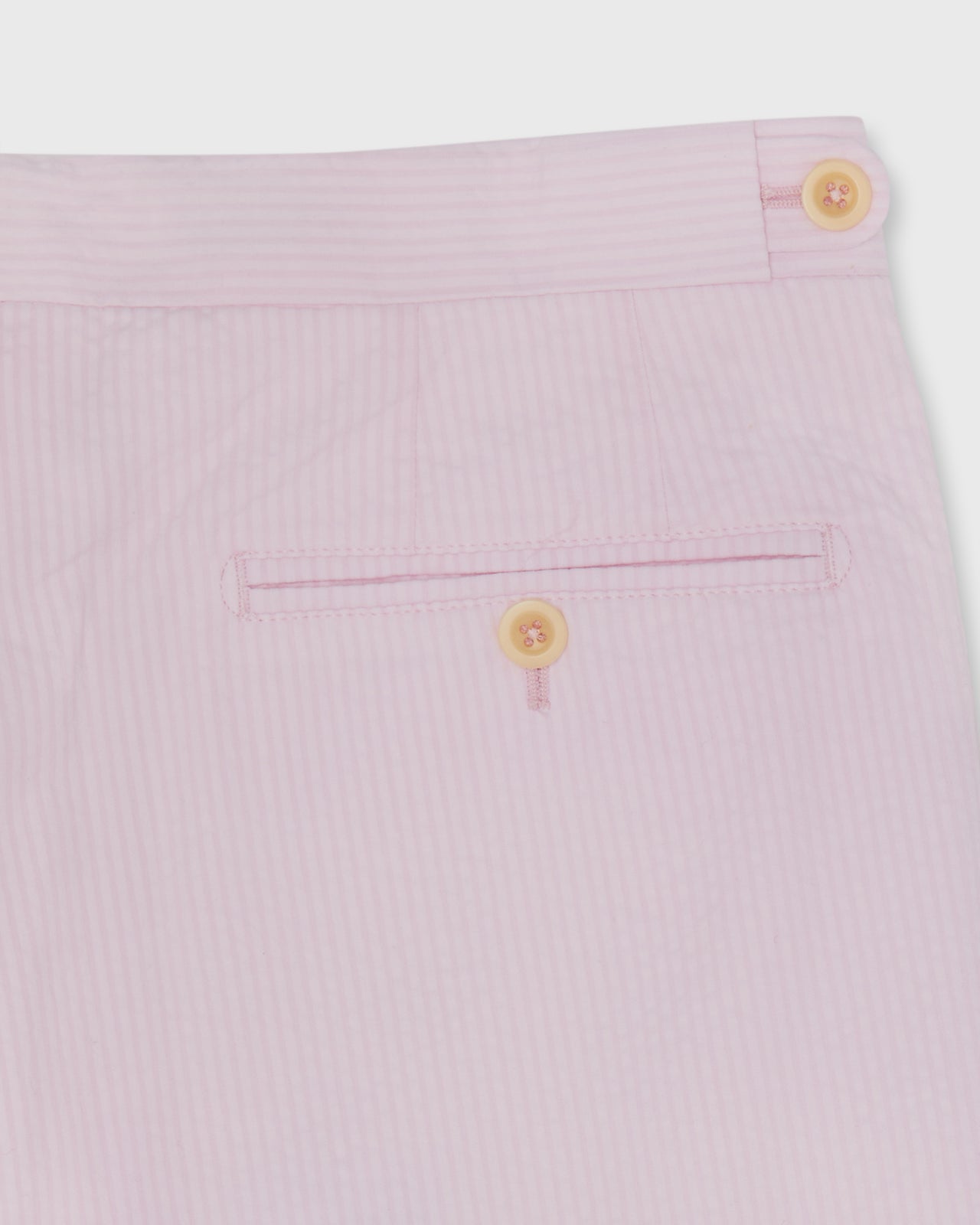 Side-Tab Sport Trouser in Pink Seersucker