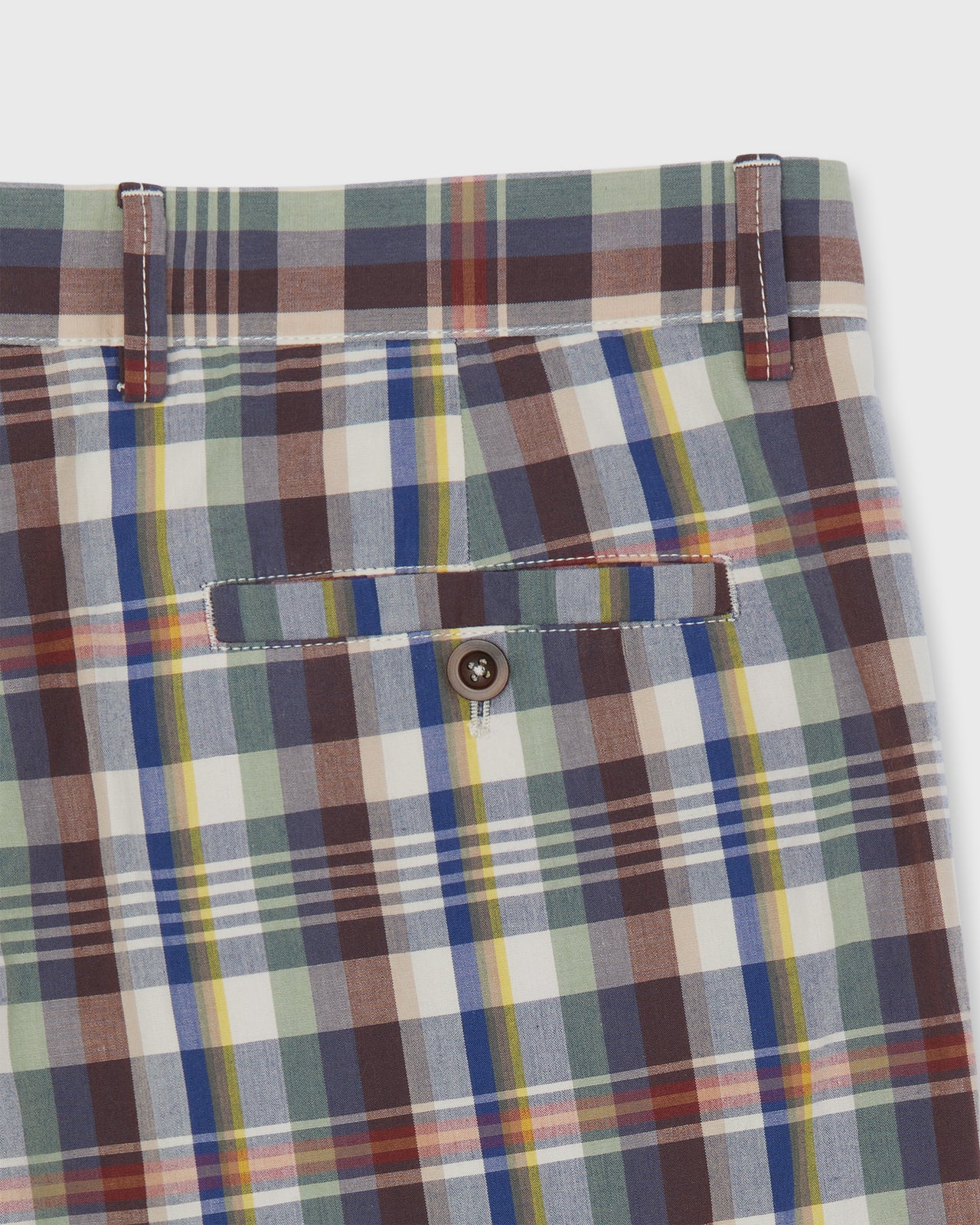 Field Pant in Navy/Bone/Orange Madras