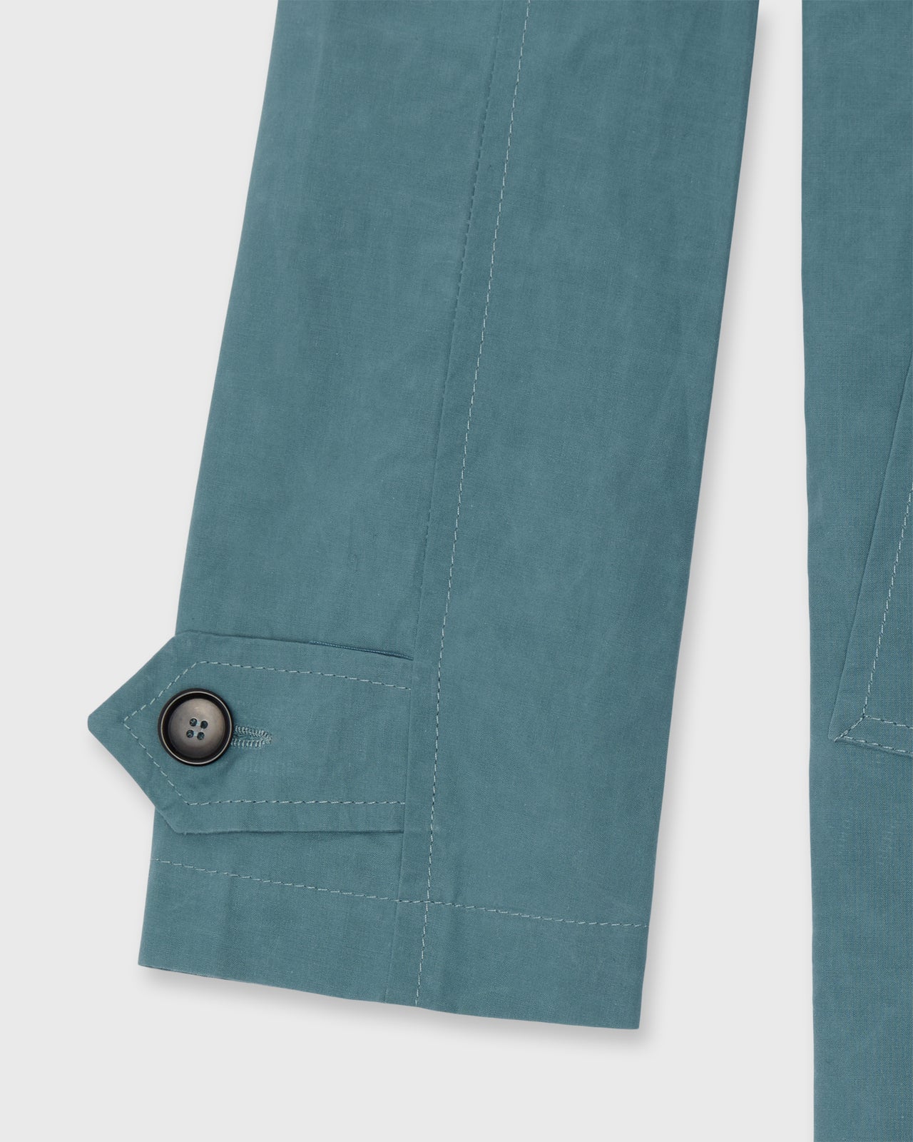 Traveler's Trench in River Dry Waxed Poplin