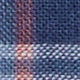 Short-Sleeved Button-Down Popover Sport Shirt in Indigo/Orange/White Madras