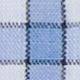 Spread Collar Sport Shirt in Blue Multi/Orange Check Poplin