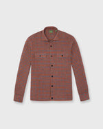 Load image into Gallery viewer, Band-Hem Work Shirt in Red/Blue Gingham Linen
