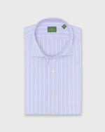 Load image into Gallery viewer, Spread Collar Sport Shirt in Sky/White Lightweight Oxford
