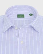 Load image into Gallery viewer, Spread Collar Sport Shirt in Sky/White Lightweight Oxford

