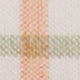 Spread Collar Sport Shirt in Peach/Olive/Bone Tattersall Poplin
