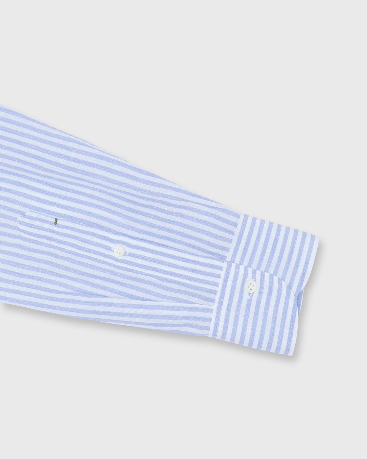 Otto Handmade Sport Shirt in Heather Sky Stripe Cotolino
