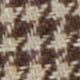 Side-Tab Dress Trouser in Chocolate/Oat Houndstooth Hopsack
