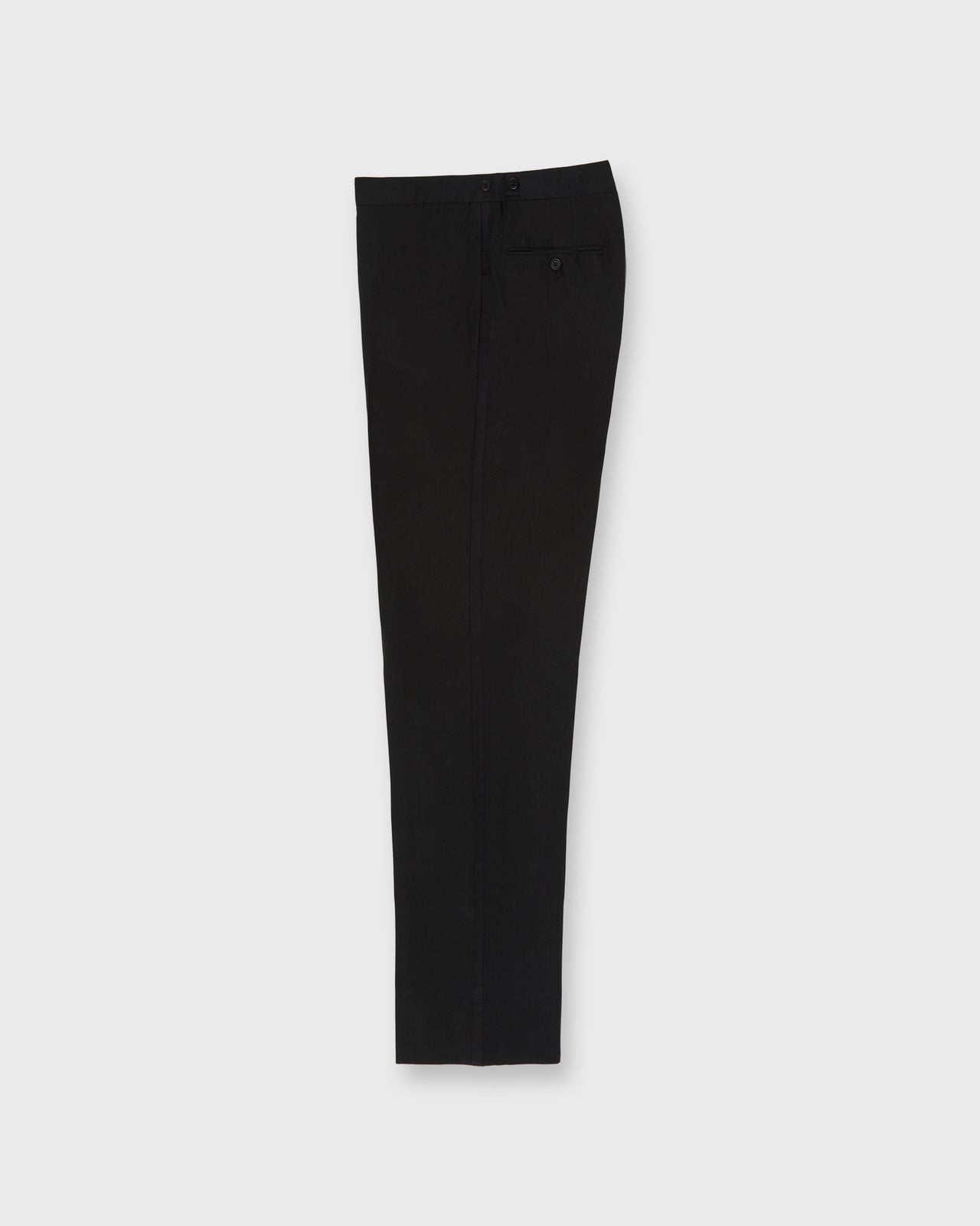 Kincaid No. 3 Tuxedo in Black Dupioni Silk Plainweave
