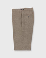 Load image into Gallery viewer, Side-Tab Dress Trouser in Chocolate/Flax Glen Plaid Hopsack

