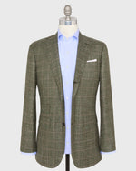 Load image into Gallery viewer, Virgil No. 3 Jacket in Olive/Pink/Bone Windowpane Hopsack
