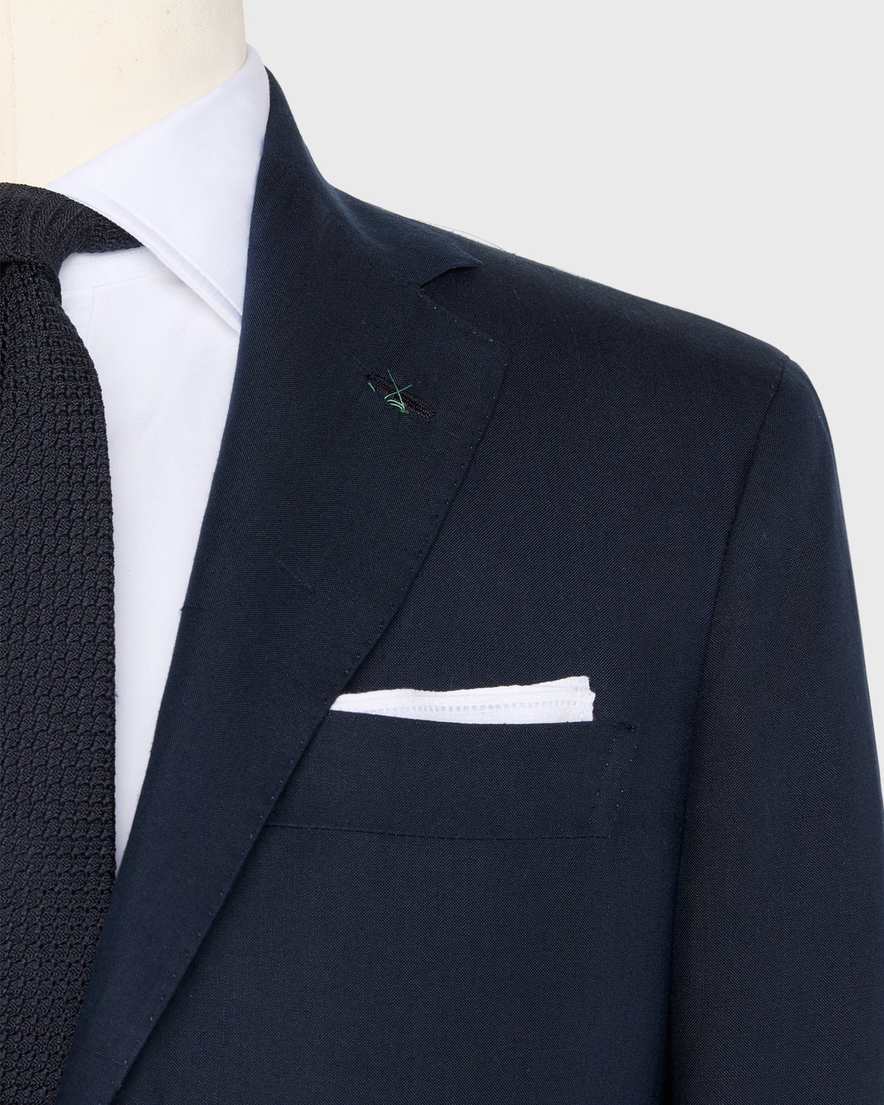 Virgil No. 4 Suit in Midnight Dupioni Silk