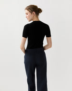Load image into Gallery viewer, Nia Tee in Black Cotton
