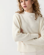 Load image into Gallery viewer, Stevie Beach Sweater in Ivory Cotton/Linen

