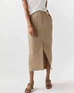 Load image into Gallery viewer, Tyler Skirt in Flax Linen Twill
