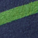 Long-Sleeved Boatneck Tee in Navy/Green Stripe Jersey